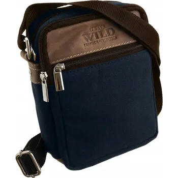 Kabelka Always Wild kabelka přes rameno z pravé kůže modrá