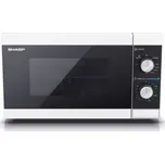 Sharp YC-MG01E-W mikrovlnná trouba Pracovní deska Mikrovlnná trouba s grilem 20 l 800 W Černá, Bílá