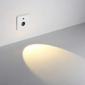 Nástěnné svítidlo ILUMIX light Ascend LED schodišťové zápustné svítidlo s pohybovým senzorem Bílá / Elipsa