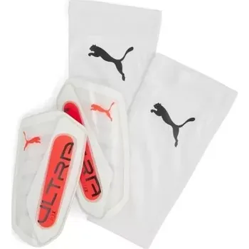 Fotbalový chránič Fotbalové chrániče Puma ULTRA FLEX SLEEVE bílá/červená (XS)