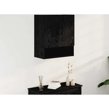 Koupelnový nábytek vidaXL Nástěnná skříň Černý dub 60 x 31 x 70 cm kompozitní dřevo [862942]