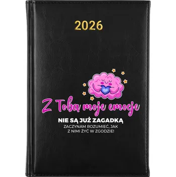 Kalendář Knižní kalendář 2026 A5 FunnyCase černý