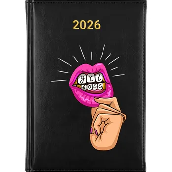 Kalendář Knižkový kalendář 2026 A5 černý