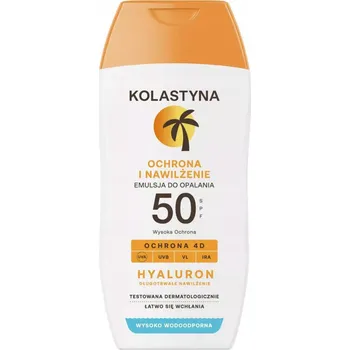 Přípravek na opalování Kolastyna Hyaluron Voděodolná Hydratační Emulze na Opalování SPF 50 150 Ml