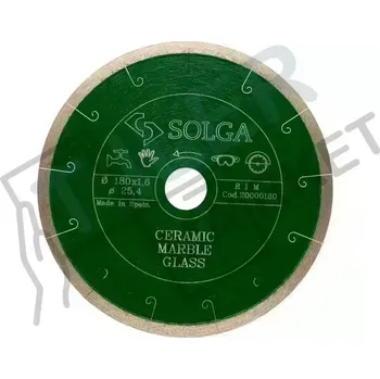 Řezný kotouč SOLGA Diamantový kotouč na obklady a dlažbu 180/25,4 (Ref. 20000180)