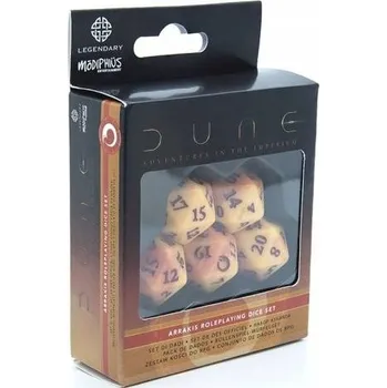 Příslušenství k deskovým hrám Kostky K20 Modiphius Entertainment Dune: Adventures in the Imperium Arrakis Dice Set 5 ks