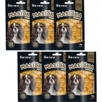 Pamlsek pro psa Akinu MASÍČKA PREMIUM Hair & Skin pamlsek pro psy 6 x 75 g