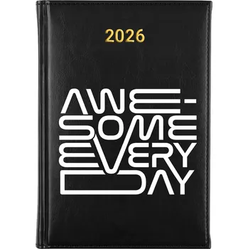 Kalendář Knižní kalendář 2026 A5 FunnyCase černý