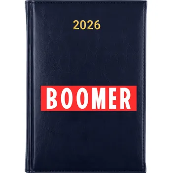 Kalendář Knižkový kalendář 2026 A5 FunnyCase modrý