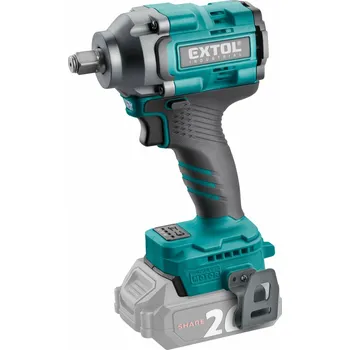 Extol Industrial Share20V aku rázový uťahovák 1/2", bez aku, 500Nm