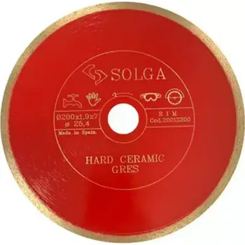 Řezný kotouč SOLGA Diamantový kotouč na tvrdou keramiku a gres 200/25,4 (Ref. 20010200)