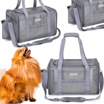 přepravka pro zvíře Truelove Mesh šedá M