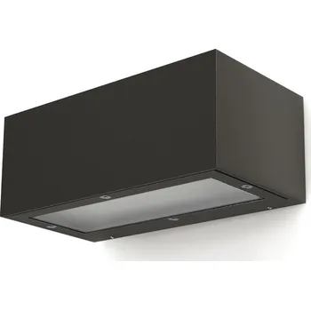 Nástěnné svítidlo Dopo Isora up/down rectangle LED přisazené svítidlo antracitové 3000K