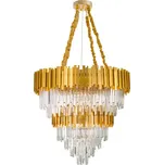 Nova Luce Grane E14 závěsné svítidlo skleněný lustr ⌀85cm