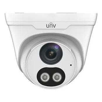 Zabezpečení domácnosti Uniview IPC3612LE-ADF28KC-DL, 2Mpix IP kamera, turret, objektiv 2,8 mm (106,7°), IR+bílý přísvit 30m