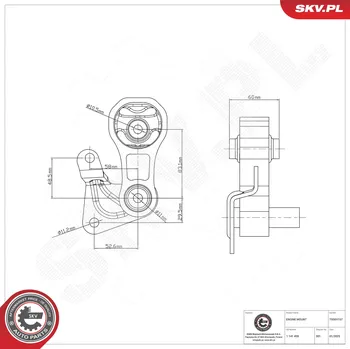 Silentblok motoru Zavěšení a uložení motoru ESEN SKV 75SKV157