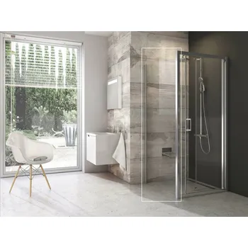 RAVAK Sprchový kout Ravak Blix BLDZ2/BLPSZ 70x80 rohový, lesk/transparent X01H10C00Z1;X93H40C00Z1