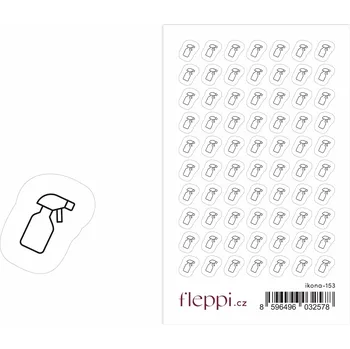 samolepka Fleppi Samolepky ikonky - Úklid