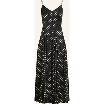 Dámské oblečení Polo Ralph Lauren Dámské Saténové Šaty, černá / bílá, 32