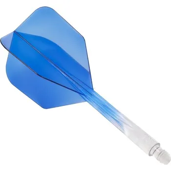 Příslušenství pro šipky Letky CONDOR AXE Small Gradient Clear Blue Long