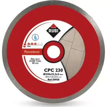 Řezný kotouč RUBI Diamantový kotouč CPC 230 PRO na porcelán (Ref. 30958)