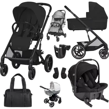 Kočárek CYBEX Set Balios S Lux + Joie Sprint™ Signature 2025 Moon Black (Black Frame)