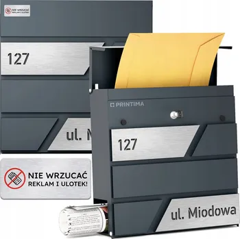 Poštovní schránka Poštovní schránka vhoz Printima šedá