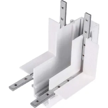 Bodové svítidlo POWERGEAR Spojka rohová zápustná pro 48V lištu Bílá