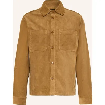 Pánská košile A.P.C. Pánská Manšestrová Košile Relaxed Fit, velbloudí, 40