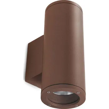 Nástěnné svítidlo Cristher Seth up/down LED přisazené svítidlo hnědé Ø93mm / 3000K