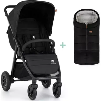 Kočárek PETITE&MARS Kočárek sportovní Airwalk + PETITE&MARS fusak Jibot ZDARMA Perfect Black