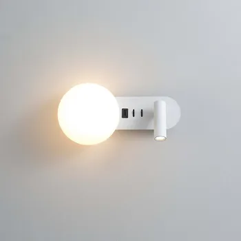 Nástěnné svítidlo Reading Ambient LED nástěnné svítidlo s USB Bílá