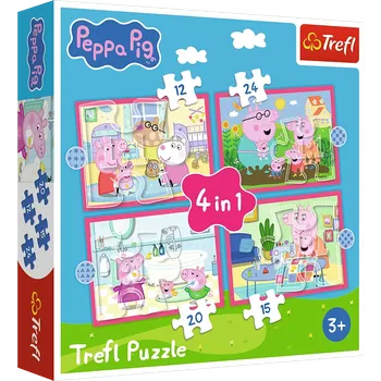 Puzzle Puzzle 4 v 1 Peppa má ráda dobrodružství