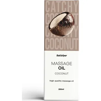 Erotický masážní přípravek Olej masážní SATISFYER Coconut 250 ml - s kupónem KUP15 cena 305 Kč + extra diskrétní expedice
