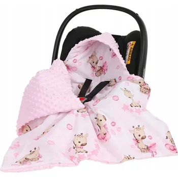 Zavinovačka BABYMAM MINKY DEKA DO AUTOSEDAČKY NOSÍTKA ZAVINOVAČKA TEPLÁ S KAPUCÍ