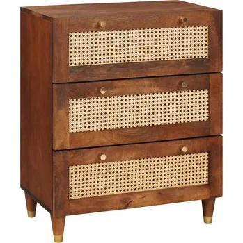 Policová skříň vidaXL Servírovací skříň Hnědá 60 x 33 x 75 cm Masivní mangové dřevo [4018883]