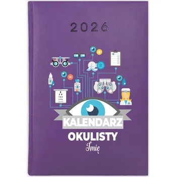 Kalendář Knižní kalendář 2026 A5 FunnyCase fialový