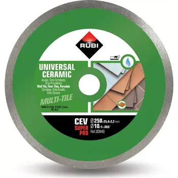 Řezný kotouč RUBI Diamantový kotouč CEV 250 SUPERPRO na obklady (Ref. 30949)