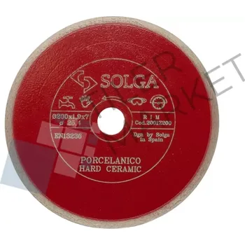 Řezný kotouč SOLGA Diamantový kotouč na tvrdou keramiku 200/25,4 (Ref. 2001Z200)