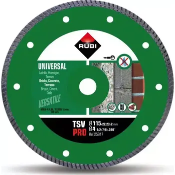 Řezný kotouč RUBI Diamantový kotouč TSV-115 PRO TURBO na stavební materiály (Ref. 25917)