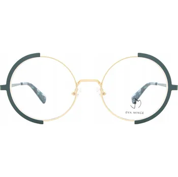 Brýlová obroučka Dámské brýlové obroučky Eva Minge kulaté zelené
