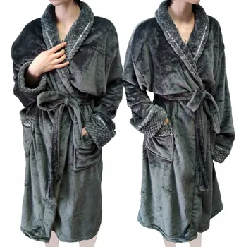 Dámský župan Dámský a pánský plyšový župan z fleecu Spa S/M