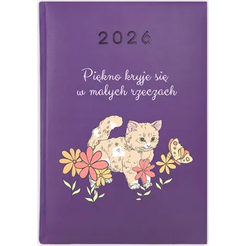 Kalendář Knihový kalendář 2026 A5 fialový