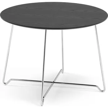 Konferenční stolek Konferenční stolek IRIS, Ø700 mm, chrom, černá deska