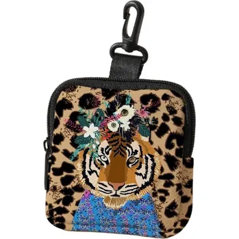 Peněženka Stylová mini peněženka s kočičím a psím motivem | mini peněženka, dámská peněženka - Tygr