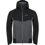 Pánská hardshell bunda KILPI HURRICANE-M QM0109KI TMAVĚ ŠEDÁ S