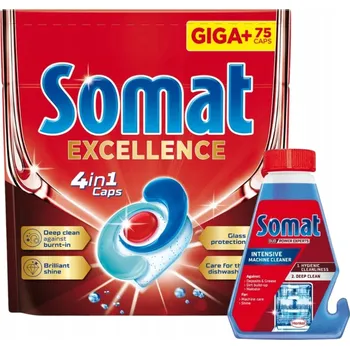 Tableta do myčky Somat Excellence tablety do myčky 4v1 75 ks + Čistič myčky 250 ml