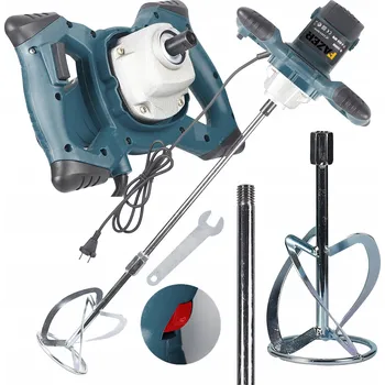 Míchadlo MÍCHADLO NA LEPIDLO, BETONU, BARVY, ELEKTRICKÉ 2600W, 2x MÍCHACÍ METLA, MÍCHAČKA