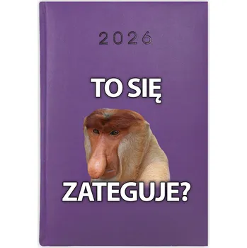 Kalendář Knižní kalendář 2026 A5 FunnyCase fialový