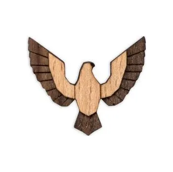 Brož Dřevěná brož Falco Brooch s praktickým zapínáním a možností výměny či vrácení do 30 dnů zdarma. - BR96